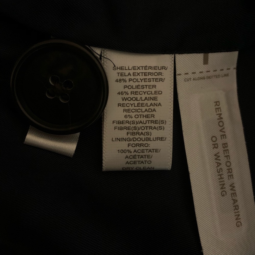 NWT Ann Taylor Loft Green pea coat XS - Picture 5 of 5